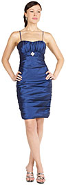 Tight Shirred Pencil Skirt Party Dress